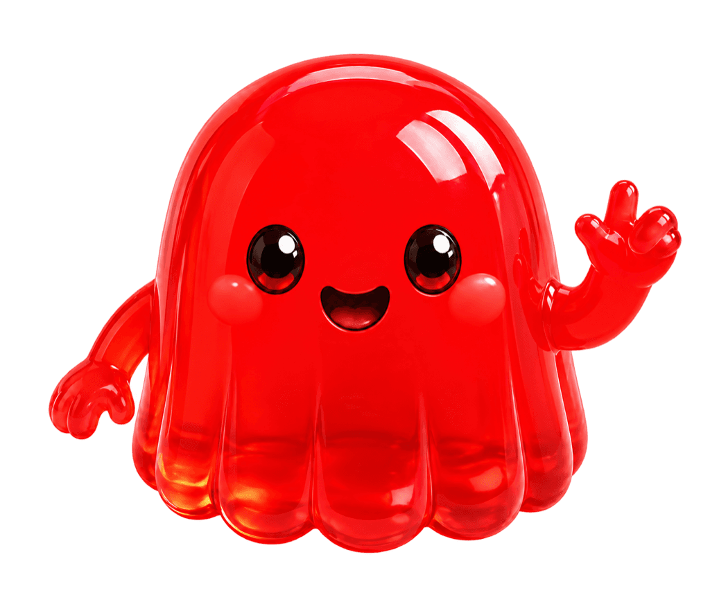 JELL-E waving